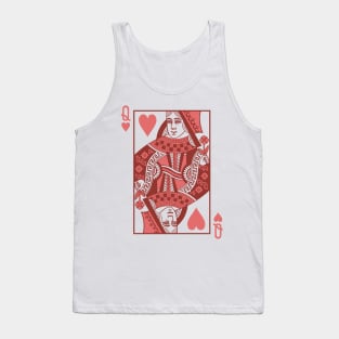 Queen of heart playing card Tank Top